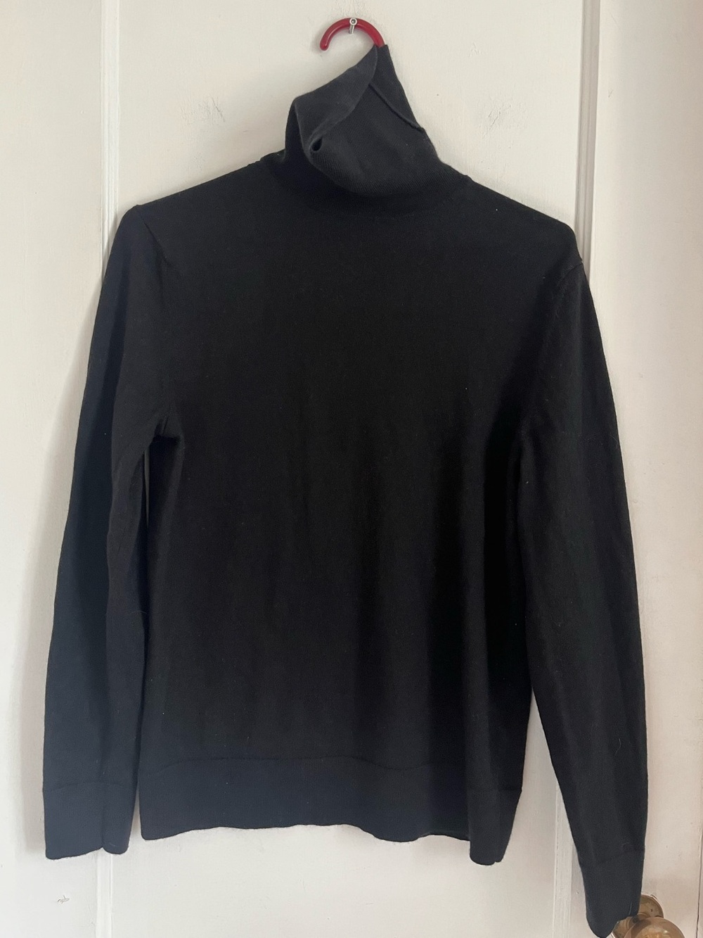 Banana Republic Black Merino Wool Turtleneck